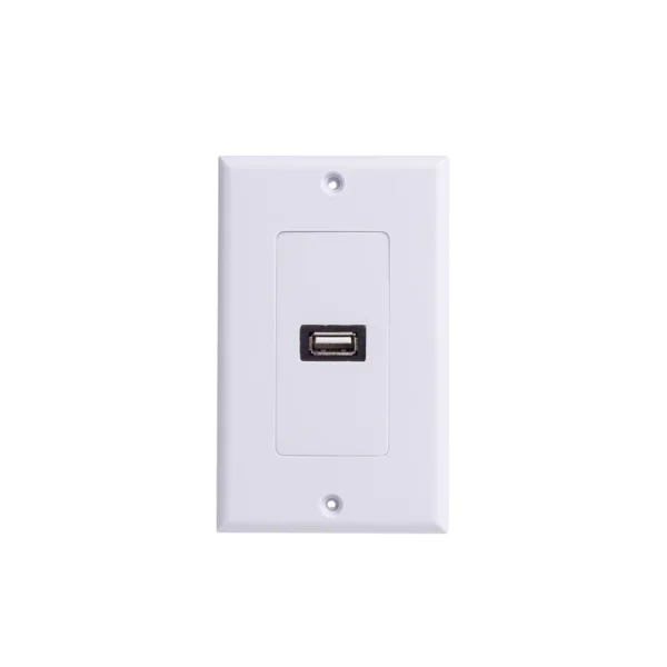 FacePlate USB 2.0 - Lancom ZZ-YKZ-UB2, Wallplate, Placa de Pared con Conector USB de Datos Placa de Pared con Puerto USB 2.0