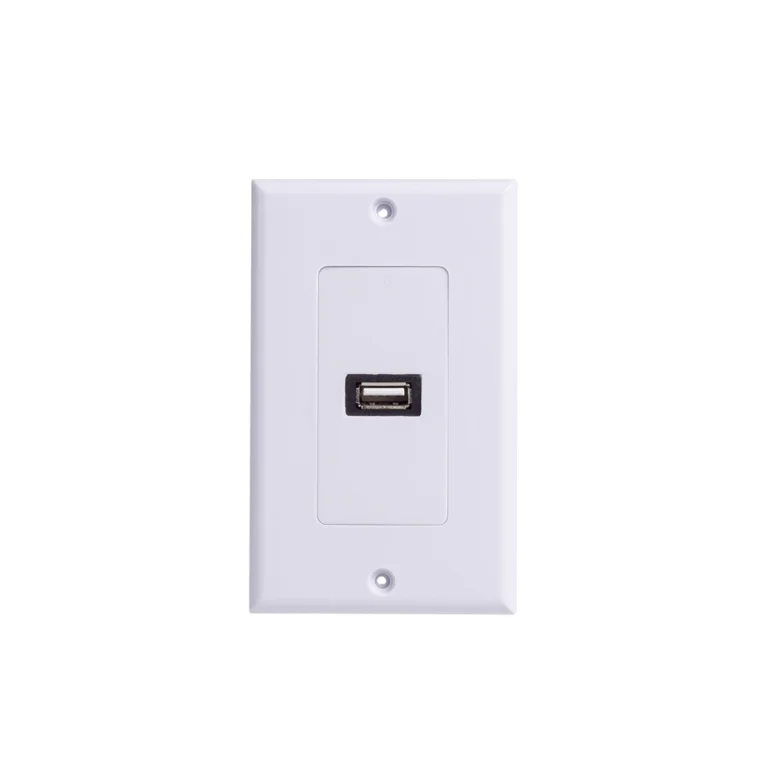 FacePlate USB 2.0 - Lancom ZZ-YKZ-UB2, Wallplate, Placa de Pared con Conector USB de Datos Placa de Pared con Puerto USB 2.0