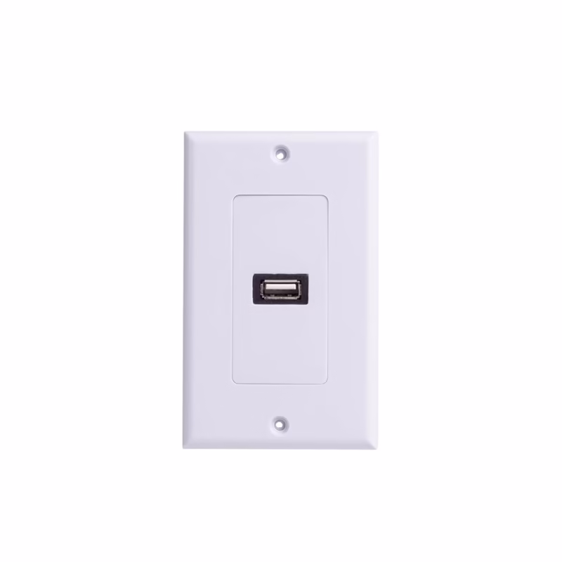 Faceplate USB  LANCOM Placa de Pared para Datos y Carga Modelo ZZ YKZ UB