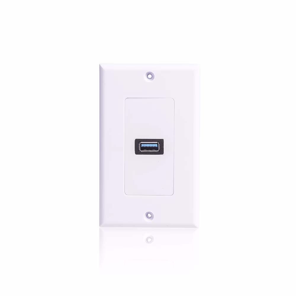 FacePlate USB  Lancom ZZ YKZ UB Wallplate de Datos o Placa de Pared con Puerto USB 