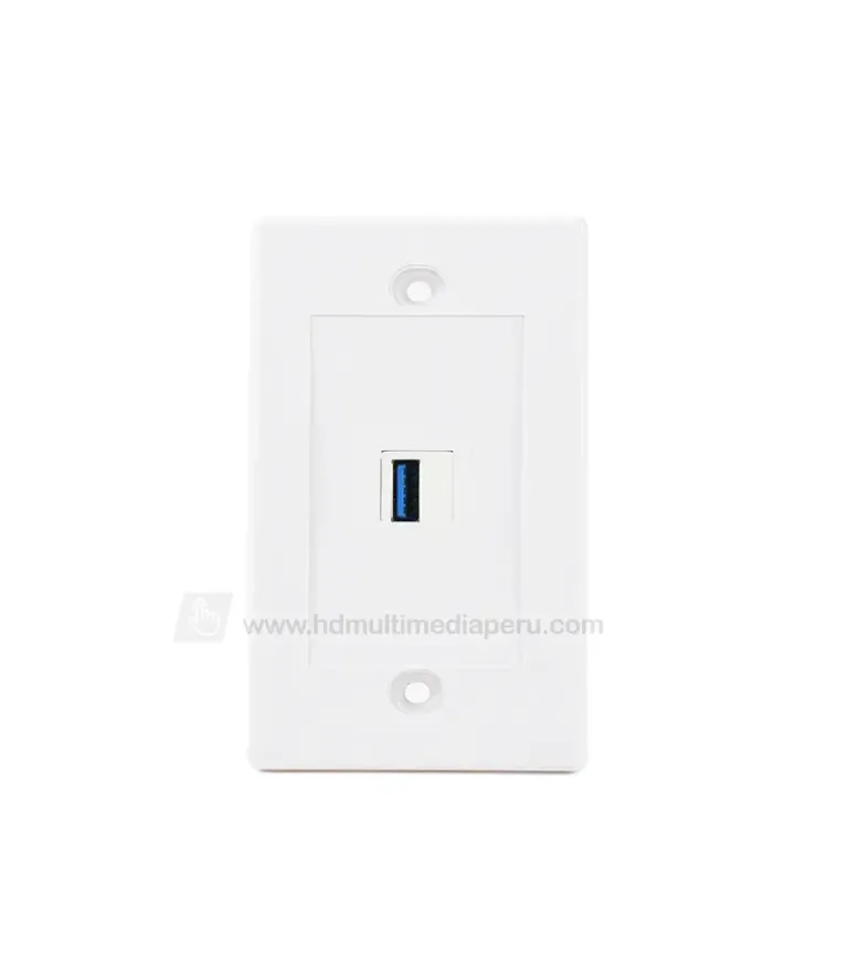 FacePlate USB 3 - Wallplate USB o Placa de Pared con Conector USB 3.0 marca Lancom WP-US01