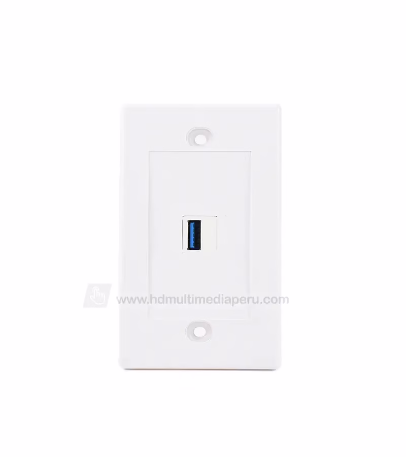 FacePlate USB    Wallplate USB o Placa de Pared con Conector USB  marca Lancom WP US