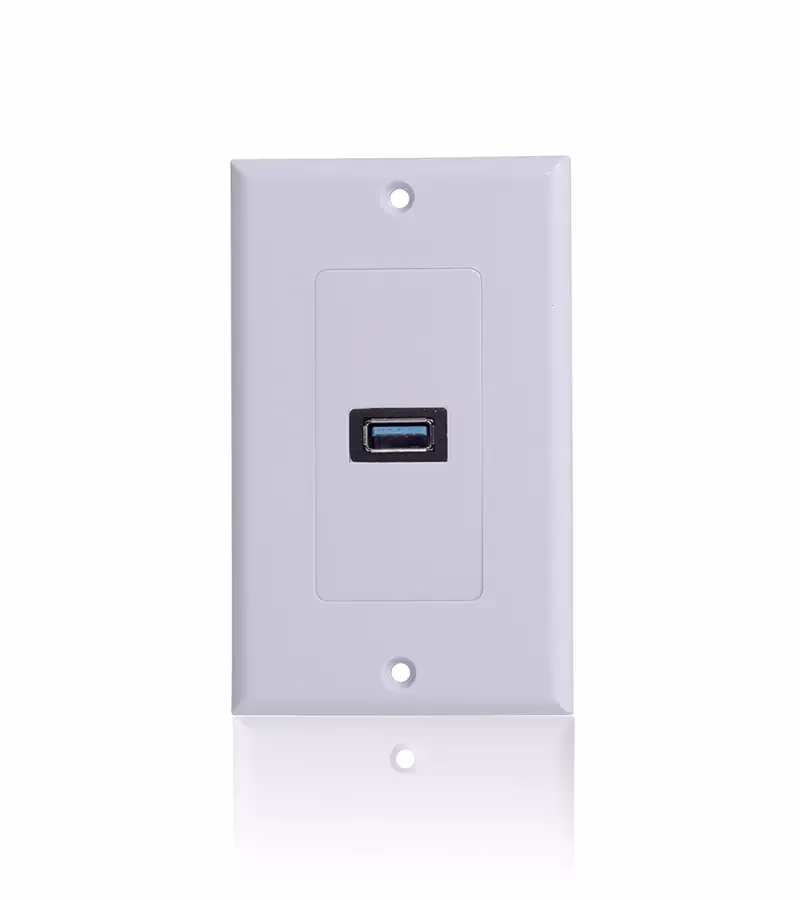 FacePlate USB  HFM ZZ YKZ UB   Placa de Pared USB  FacePlate USB  de  Puerto Hembra   High Full MAX ZZ YKZ UB