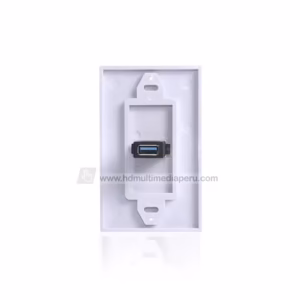 FacePlate USB 3 HFM ZZ-YKZ-UB30 - Placa de Pared USB3_ FacePlate USB 3.0 de 1 Puerto Hembra - High Full MAX ZZ-YKZ-UB30