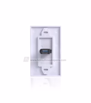 FacePlate USB 3 HFM ZZ-YKZ-UB30 - Placa de Pared USB3_ FacePlate USB 3.0 de 1 Puerto Hembra - High Full MAX ZZ-YKZ-UB30