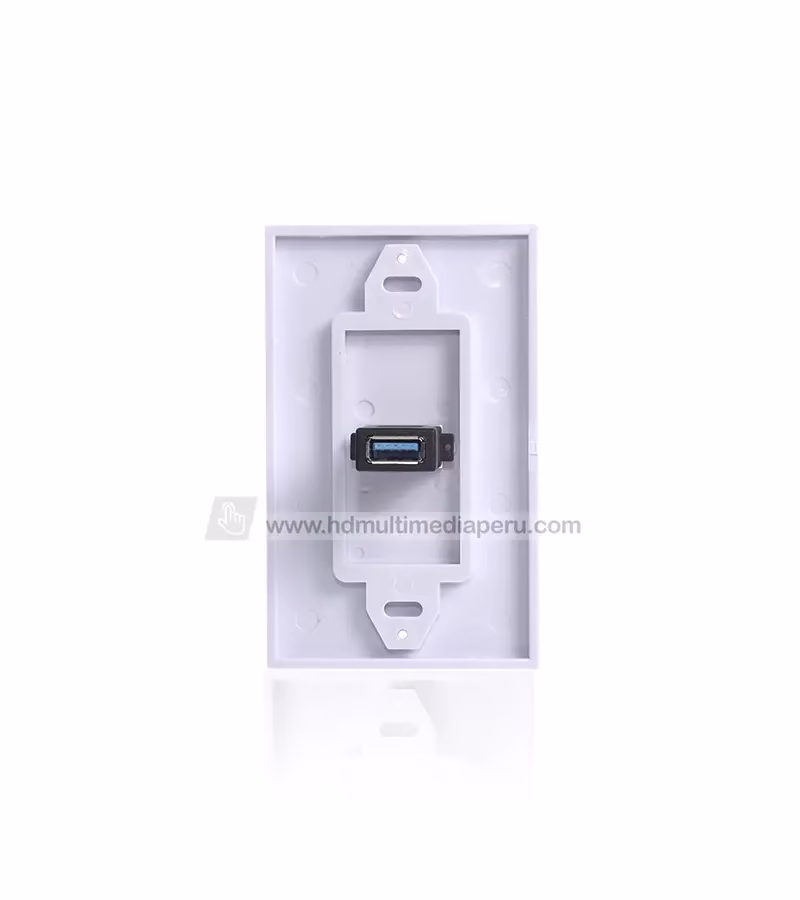 FacePlate USB  HFM ZZ YKZ UB   Placa de Pared USB  FacePlate USB  de  Puerto Hembra   High Full MAX ZZ YKZ UB
