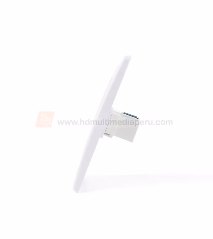 FacePlate USB Tipo Codo   Wallplated USB en L   Placa de Pared con Codo USB  marca Lancom WP USL
