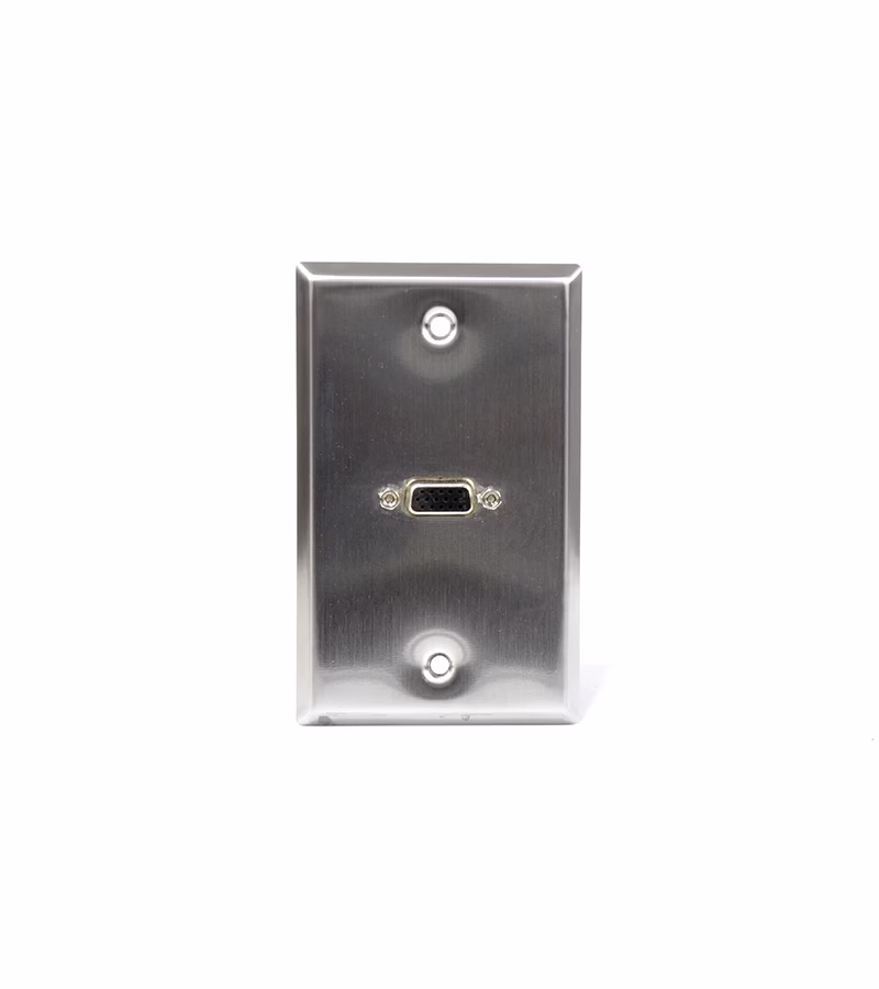 FacePlate VGA Metálico Finder TN M Placa de Pared con Conector VGA Metálico Finder TN M
