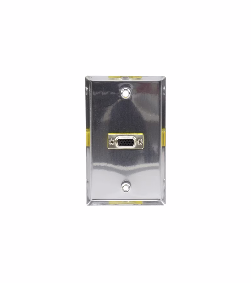 FacePlate VGA Metálico Finder TN M Placa de Pared con Conector VGA Metálico Finder TN M