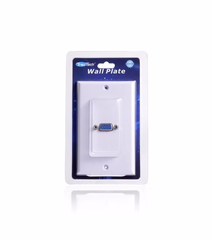 WallPlate VGA Hembra DB Pin Placa de Pared con Conector VGA Hembra