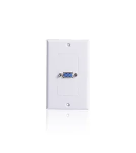 WallPlate VGA Hembra DB15 Pin, Placa de Pared con Conector VGA Hembra