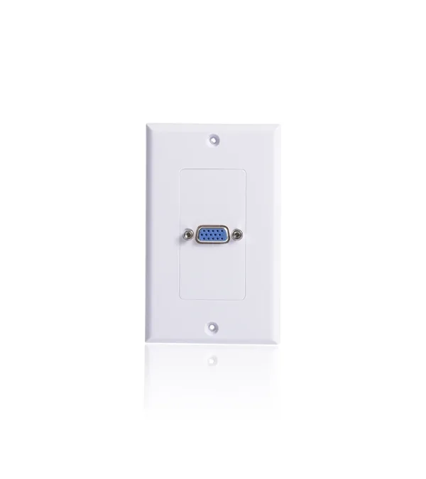 WallPlate VGA Hembra DB15 Pin, Placa de Pared con Conector VGA Hembra