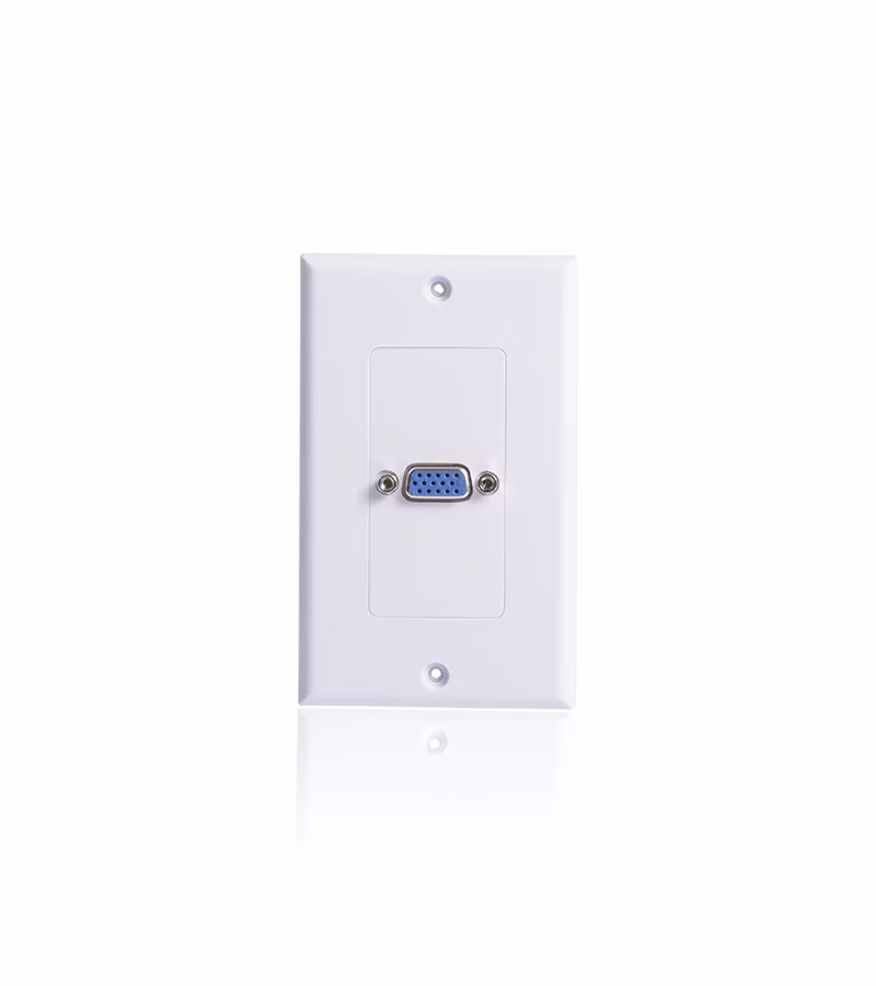 WallPlate VGA Hembra DB Pin Placa de Pared con Conector VGA Hembra