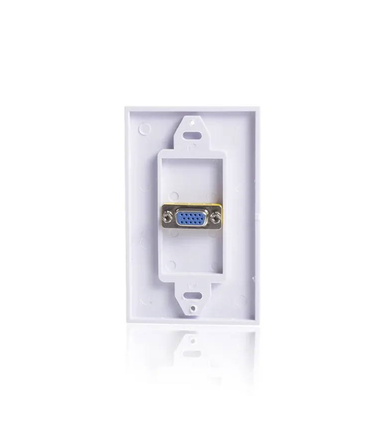 WallPlate VGA Hembra DB15 Pin, Placa de Pared con Conector VGA Hembra