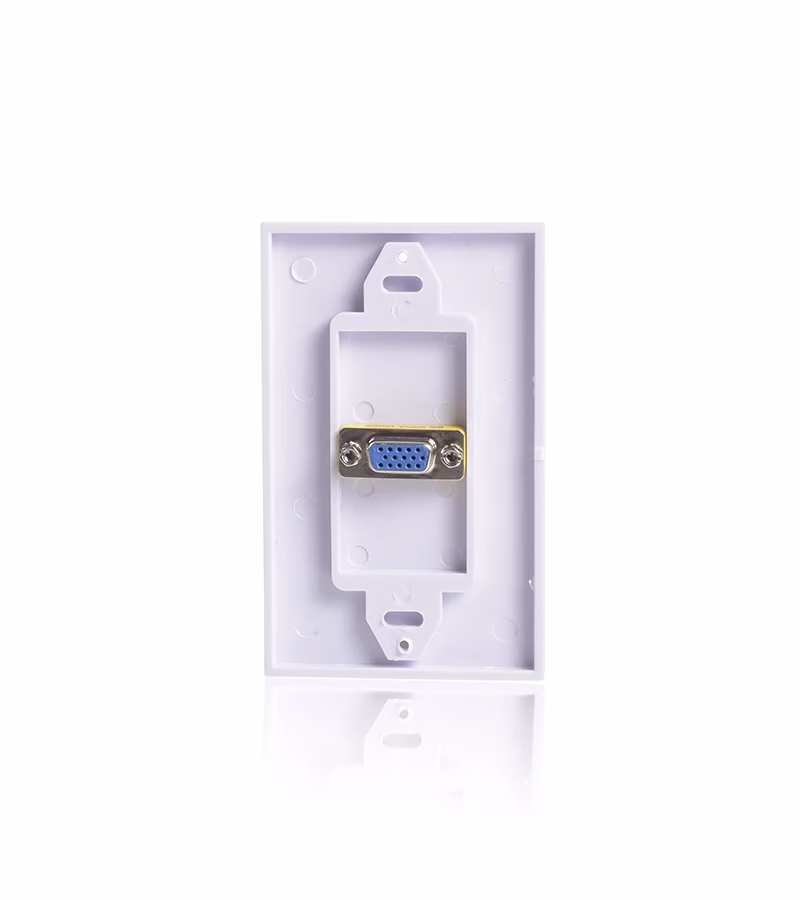 WallPlate VGA Hembra DB Pin Placa de Pared con Conector VGA Hembra