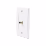 FacePlate con conector Coaxial RG6 Finder WP-0301 Placa de Pared con Empalme Coaxial RG6 - Finder WP-0301