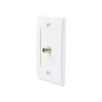 FacePlate con conector Coaxial RG6 Finder WP-0301 Placa de Pared con Empalme Coaxial RG6 - Finder WP-0301