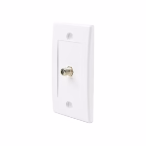 FacePlate con conector Coaxial RG6 Finder WP-0301 Placa de Pared con Empalme Coaxial RG6 - Finder WP-0301