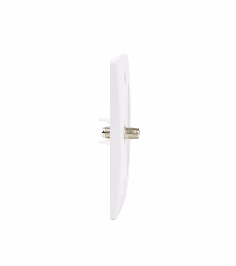FacePlate con conector Coaxial RG Finder WP  Placa de Pared con Empalme Coaxial RG   Finder WP 