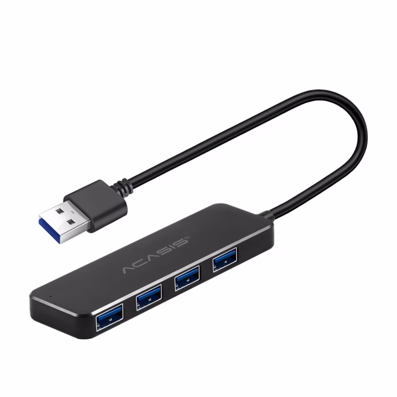 Hub USB  de  Puertos Acasis AB L Expande tu Conectividad con Velocidad y Potencia Extra