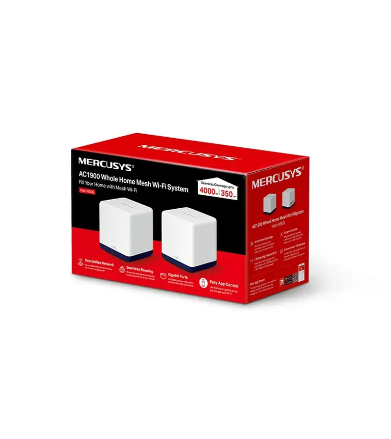 Halo H50G Pack de 2 Mercusys Sistema Inalámbrico Mesh AC1900