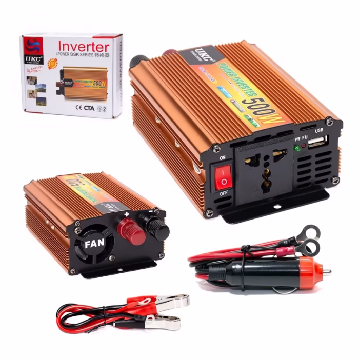Inversor de Corriente UKC ZZ SSK W  Inversor de Corriente de V a V AC UKC ZZ SSK W Convertidor de V a V Alternos UKC SSK W Inversor de Corriente para Carro  HD Multimedia PERU SAC