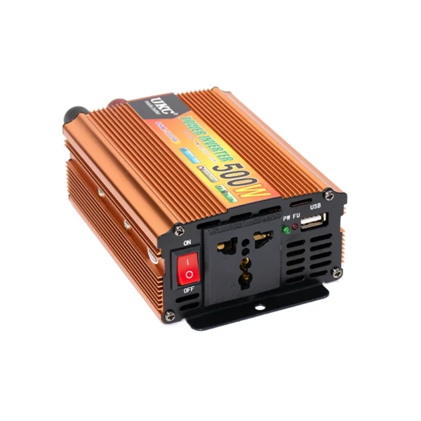 Inversor de Corriente de 12V a 220V AC UKC ZZ-SSK-500W Convertidor de 12V a 220V Alternos UKC SSK-500W, Inversor de Corriente para Carro