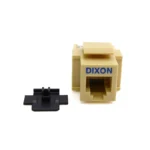Jack Cat3 Dixon KJ2-C4-64-IV Beige – Keystone modular Telefónico Jack Telefónico RJ12/ RJ11 Dixon KJ2-C4-64-IV - Keystone Modular Cat3 Beige/Crema