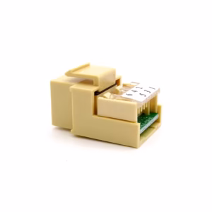 Jack Cat3 Dixon KJ2-C4-64-IV Beige – Keystone modular Telefónico Jack Telefónico RJ12/ RJ11 Dixon KJ2-C4-64-IV - Keystone Modular Cat3 Beige/Crema