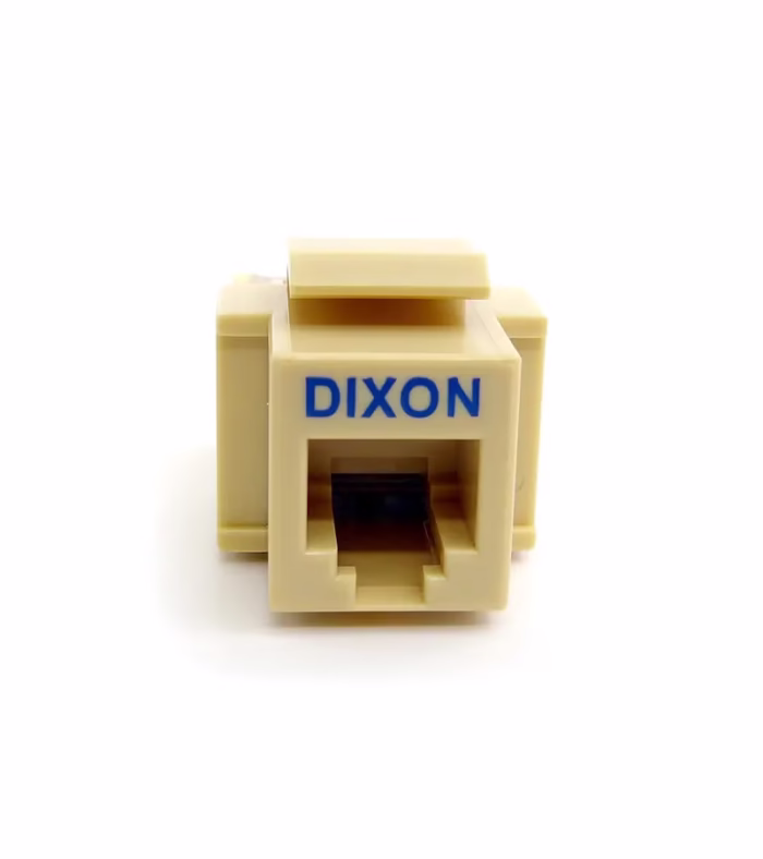 Jack Cat Dixon KJ C  IV Beige  Keystone modular Telefónico Jack Telefónico RJ RJ Dixon KJ C  IV   Keystone Modular Cat BeigeCrema