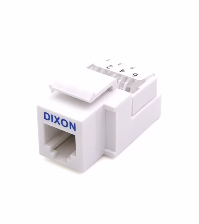 ack Cat Dixon KJ C  WH Blanco  Keystone modular Telefónico Jack Telefónico RJ  RJ Dixon KJ C WH   blanco   Keystone Modular Telefónico