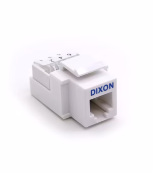 ack Cat3 Dixon KJ2-C4-64-WH Blanco – Keystone modular Telefónico Jack Telefónico RJ12 / RJ11 Dixon KJ2-C4-64/WH - blanco - Keystone Modular Telefónico
