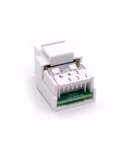 ack Cat3 Dixon KJ2-C4-64-WH Blanco – Keystone modular Telefónico Jack Telefónico RJ12 / RJ11 Dixon KJ2-C4-64/WH - blanco - Keystone Modular Telefónico