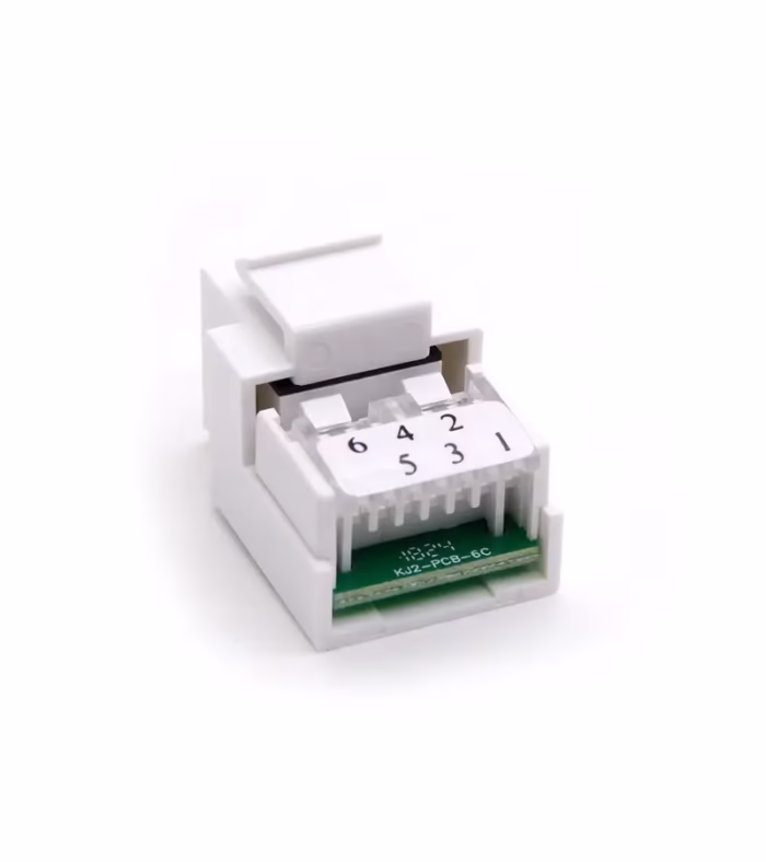 ack Cat Dixon KJ C  WH Blanco  Keystone modular Telefónico Jack Telefónico RJ  RJ Dixon KJ C WH   blanco   Keystone Modular Telefónico
