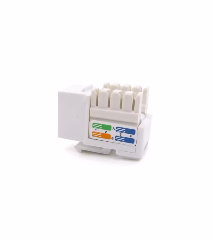 Jack Modular Cate Color blanco  Dixon KJ CE US WH Keystone Rj Cate Hembra de color Blanco