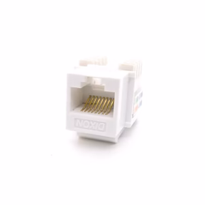 Jack Modular Cat5e Color blanco- Dixon KJ8-CE-US-WH, Keystone Rj45 Cat5e Hembra de color Blanco