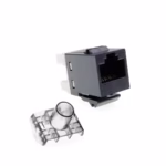 Jack Cat6 Commscope 1375055-2 Negro Serie SL Keystone Cat6 Commscope color Negro