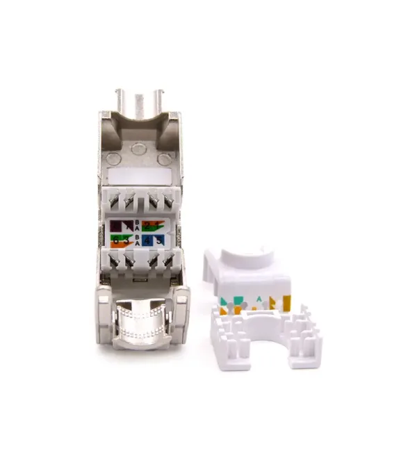 Jack Cat6A Dixon 6AKJ18F: Conectividad de alta velocidad para redes Gigabit Jack RJ45 Apantallado Cat6A Dixon 6AKJ18F, Keystone Hembra RJ45 Cat6a