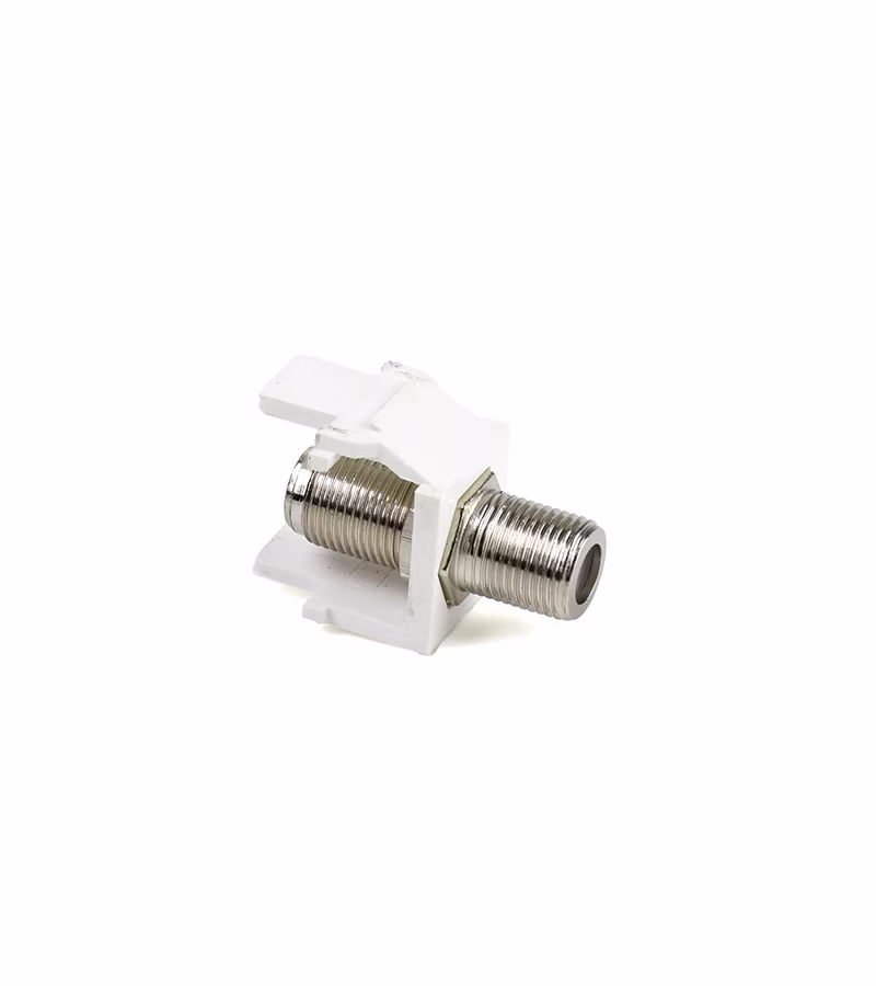 Jack Coaxial RG Hembra Finder TM  Jack Keystone con Conector Coaxial RG Hembra Finder TM 