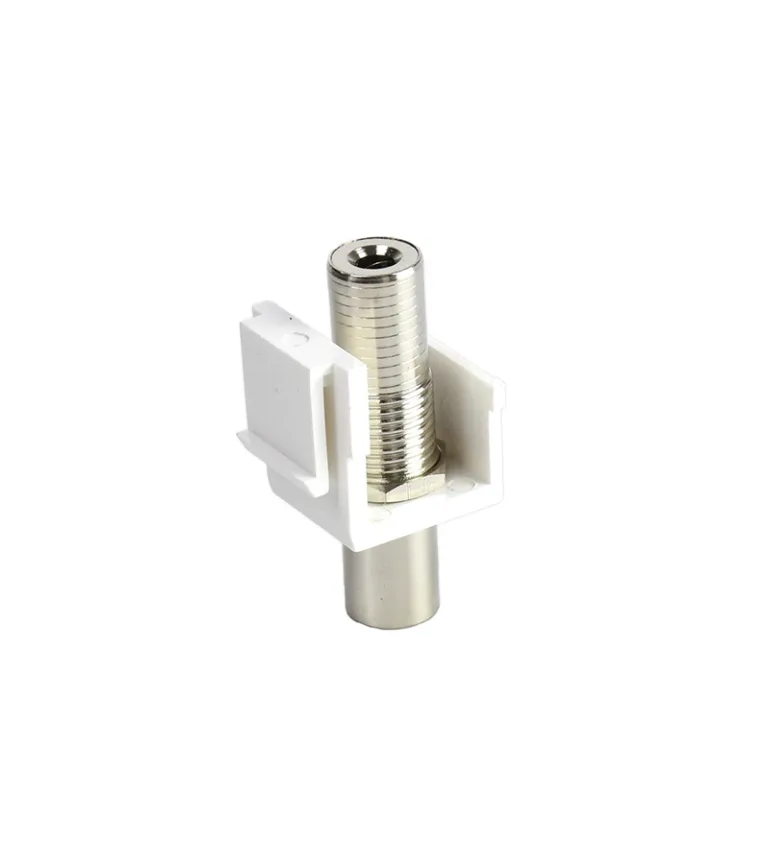 Jack MiniPlug Stereo 3.5mm Hembra - Finder TM-0303 Jack Keystone Mini Plug 3.5mm Estéreo Hembra a Hembra para Placa de Pared - Finder TM-0303