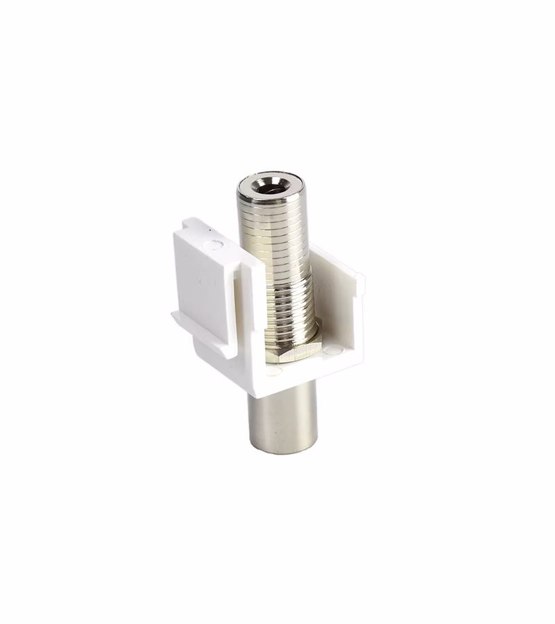 Jack MiniPlug Stereo mm Hembra   Finder TM  Jack Keystone Mini Plug mm Estéreo Hembra a Hembra para Placa de Pared   Finder TM 