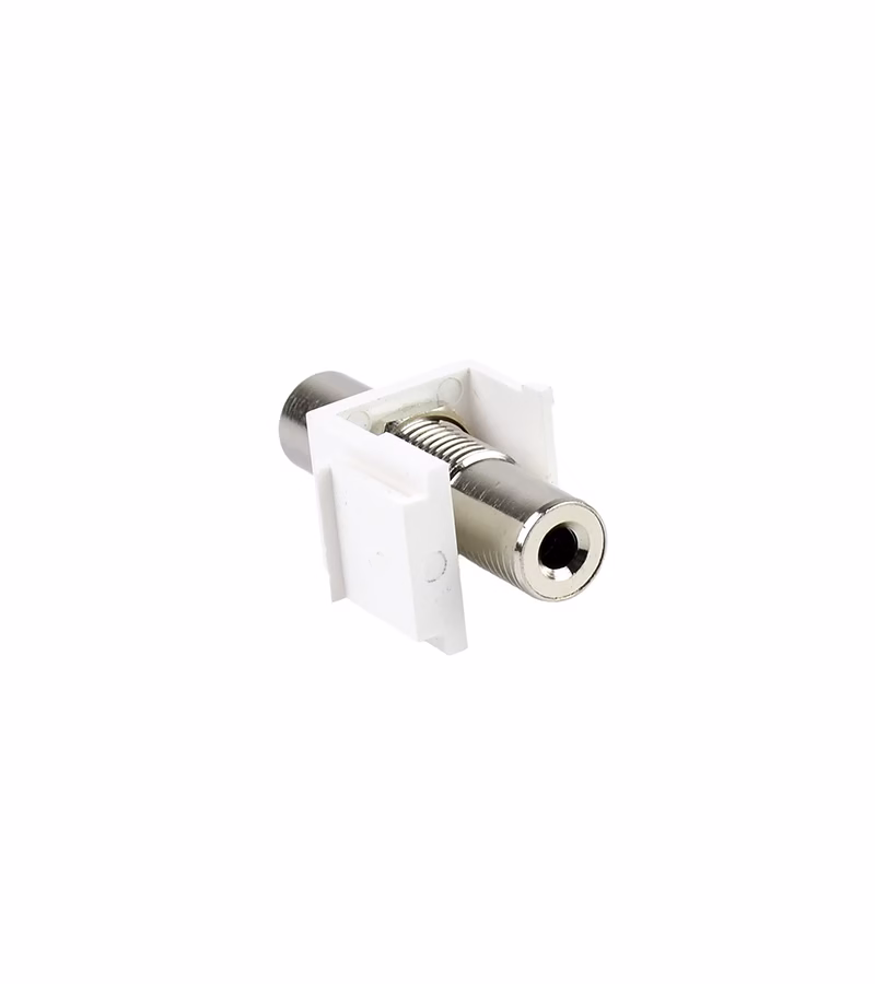 Jack MiniPlug Stereo mm Hembra   Finder TM  Jack Keystone Mini Plug mm Estéreo Hembra a Hembra para Placa de Pared   Finder TM 