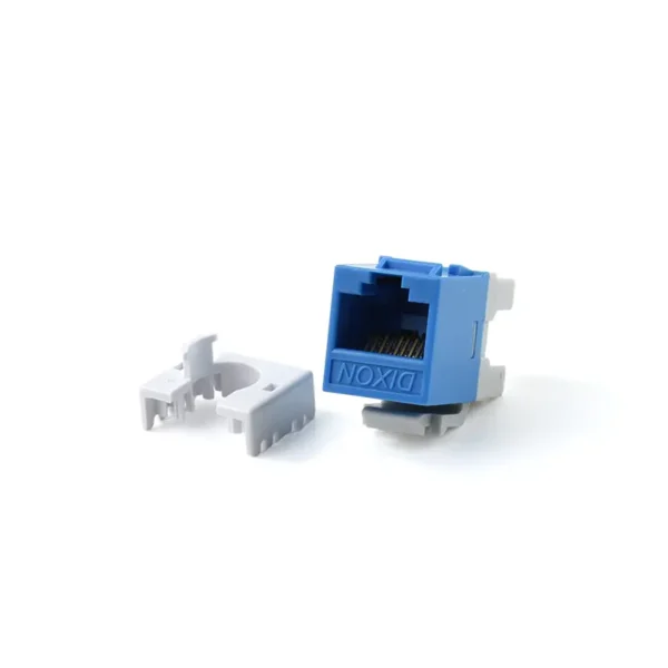 Jack Cat6 DIXON Azul KJ88-C6-US-BL, Jack modular para faceplate