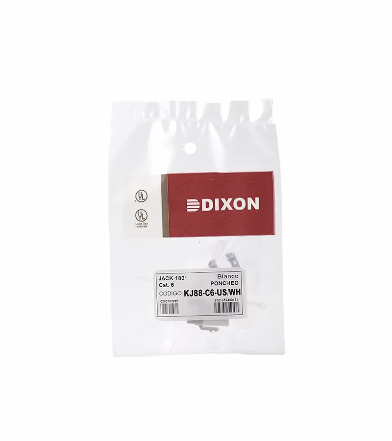 KJ C US WH DIXON   Jack Modular Cat color blanco