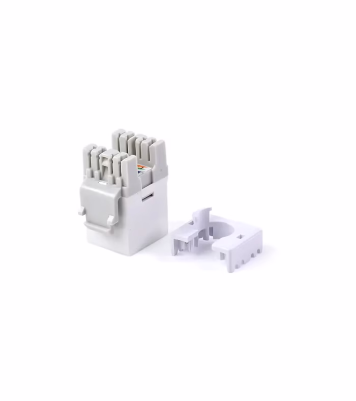 KJ C US WH DIXON   Jack Modular Cat color blanco