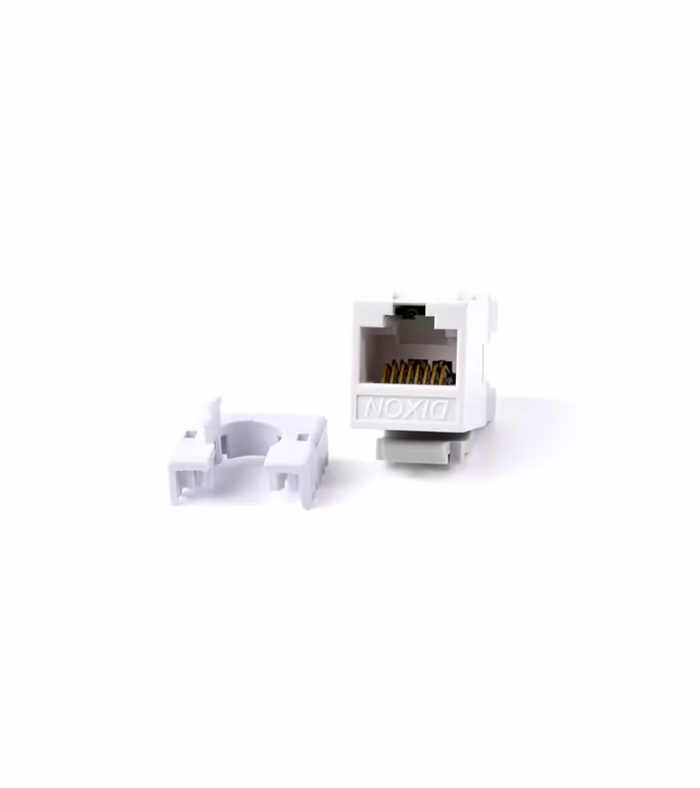 KJ C US WH DIXON   Jack Modular Cat color blanco