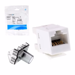 Jack Cat6 Commscope 1375055-3 Blanco Serie SL Jack RJ45 Cat6 Blanco Commscope 1375055-3 Serie SL: Conectividad de Alta Velocidad para tu Red