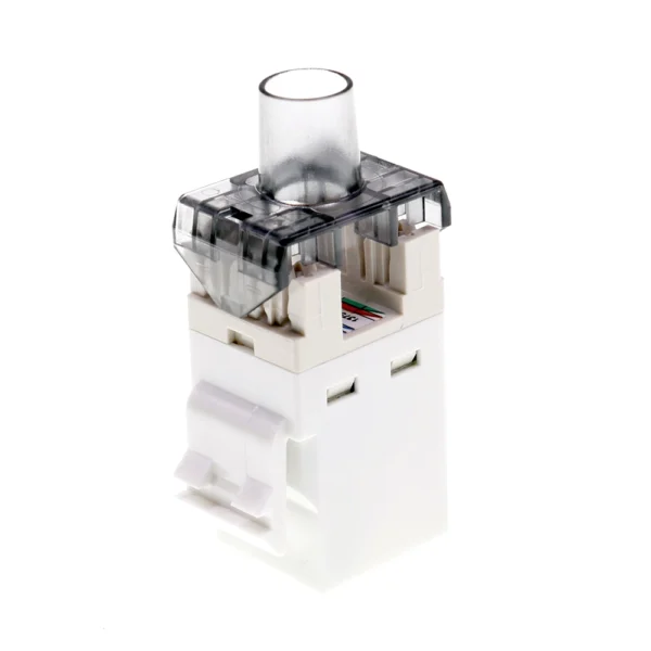 Jack Cat6 Commscope 1375055-3 Blanco Serie SL Jack RJ45 Cat6 Blanco Commscope 1375055-3 Serie SL: Conectividad de Alta Velocidad para tu Red