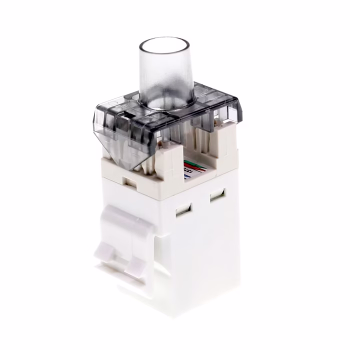 Jack Cat Commscope   Blanco Serie SL Jack RJ Cat Blanco Commscope   Serie SL Conectividad de Alta Velocidad para tu Red