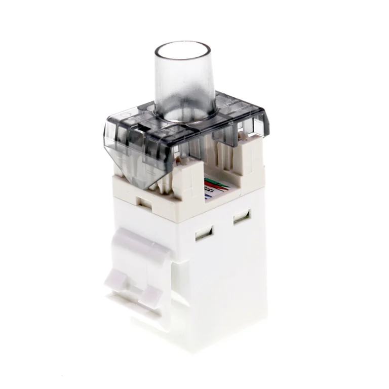 Jack Cat6 Commscope 1375055-3 Blanco Serie SL Jack RJ45 Cat6 Blanco Commscope 1375055-3 Serie SL: Conectividad de Alta Velocidad para tu Red